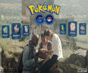 пазл Pokémon GO торговли